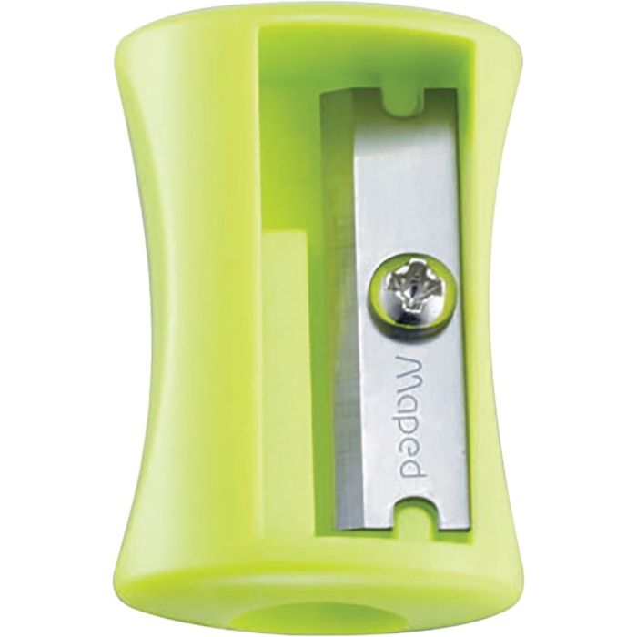 Maped Vivo Sacapuntas con Cuchilla de Acero Afilada y Resistente - 1 Agujero - Colores Surtidos - Bote Expositor de 75 uds.