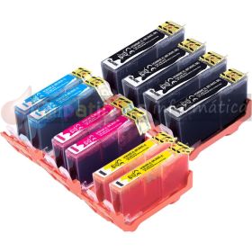 HP 364XL Pack de 10 Cartuchos de Tinta Genéricos-1