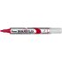 Pentel Maxiflo Rotulador para Pizarra Blanca - Regulacion del Flujo de Tinta - Punta de Bala - Ancho de Linea 2mm - 50% de Materiales Reciclados - Color Rojo
