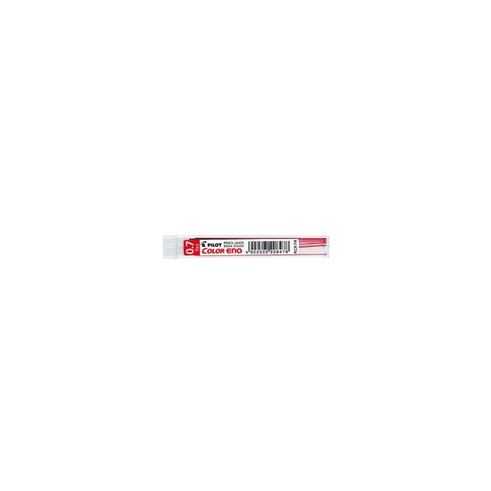 Pilot Pack de 6 Minas para Portaminas Color Eno H-197 0.7mm - Minas Color Rojo