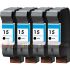 HP 45/15 Negro Pack de 4 Cartuchos de Tinta Pigmentada Genéricos