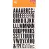 Apli Letras Transferibles Super Negras 24mm - 86 Caracteres - Facil Aplicacion - Gran Calidad - Resistente al Agua - Negro