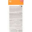 Apli Letras y Numeros Transferibles Super 3mm 997 Caracteres - Negros Brillantes