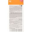 Apli Letras y Numeros Transferibles Super 4mm - 706 Caracteres - Negros Intensos