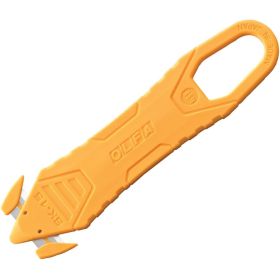 Olfa Pack de 10 Cutters Pequeños Desechables con Hojas Ocultas - Acero Inoxidable - Certificacion NSF - Maxima Seguridad - Uso Ambidiestro