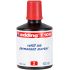 Edding T100 Bote de Recarga para Rotulador Permanente - Capacidad 100ml - Color Rojo