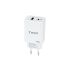 Tooq Cargador de Pared GaN USB-C/PD + USB-A/QC 45W - Color Blanco