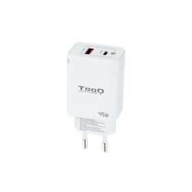 Tooq Cargador de Pared GaN USB-C/PD + USB-A/QC 45W - Color Blanco