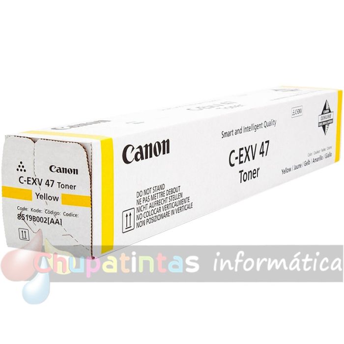 Canon C-EXV47 Amarillo Cartucho de Tóner Original - 8519B002