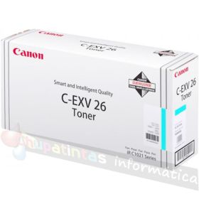 Canon C-EXV26 Cian Cartucho de Tóner Original - 1659B006