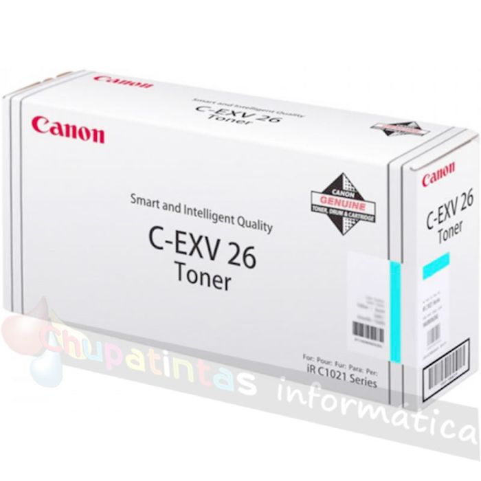 Canon C-EXV26 Cian Cartucho de Tóner Original - 1659B006