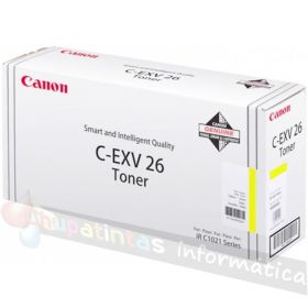 Canon C-EXV26 Amarillo Cartucho de Tóner Original - 1657B006