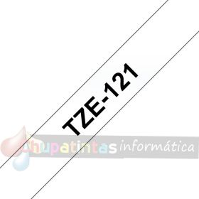 Brother TZe121 Cinta Laminada Original de Etiquetas - Texto negro sobre fondo transparente - Ancho 9mm x 8 metros-3