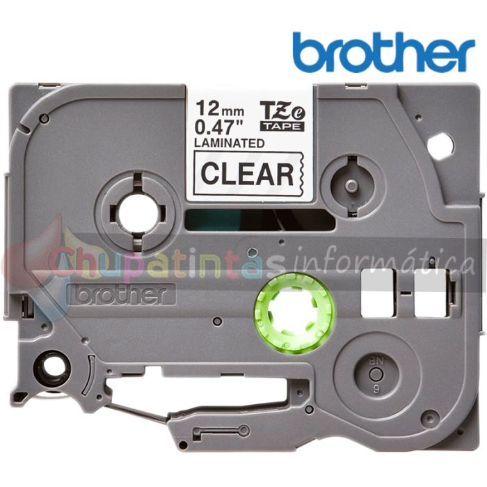 Brother TZe131 Cinta Laminada Original de Etiquetas - Texto negro sobre fondo transparente - Ancho 12mm x 8 metros-1