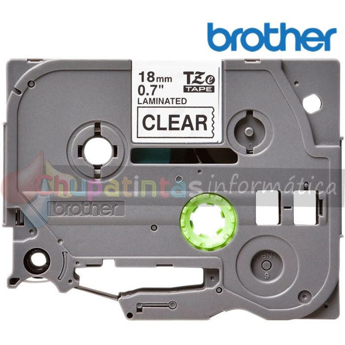 Brother TZe141 Cinta Laminada Original de Etiquetas - Texto negro sobre fondo transparente - Ancho 18mm x 8 metros-2
