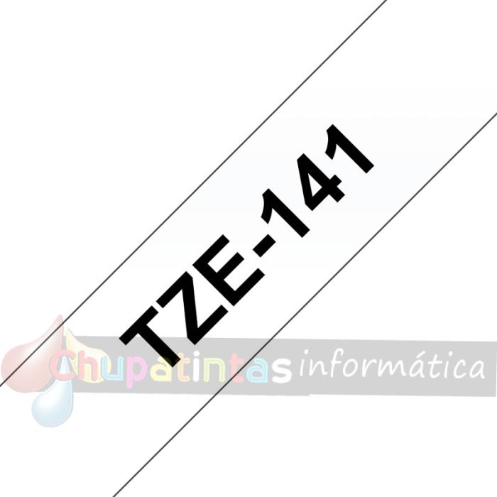 Brother TZe141 Cinta Laminada Original de Etiquetas - Texto negro sobre fondo transparente - Ancho 18mm x 8 metros-3
