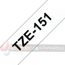 Brother TZe151 Cinta Laminada Original de Etiquetas - Texto negro sobre fondo transparente - Ancho 24mm x 8 metros-3