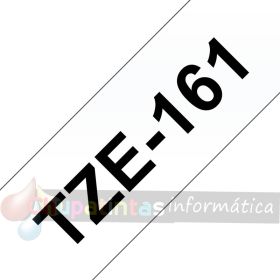 Brother TZe161 Cinta Laminada Original de Etiquetas - Texto negro sobre fondo transparente - Ancho 36mm x 8 metros-3