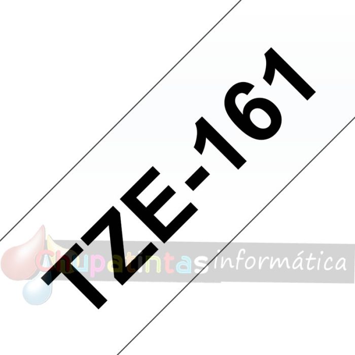 Brother TZe161 Cinta Laminada Original de Etiquetas - Texto negro sobre fondo transparente - Ancho 36mm x 8 metros-3