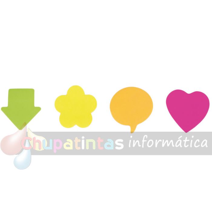 Apli Expositor de 45 Blocs de Notas Adhesivas - 4 Formas Distintas - Colores Surtidos-2