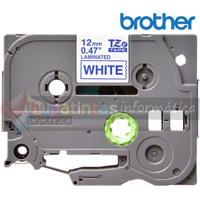 Brother TZe233 Cinta Laminada Original de Etiquetas - Texto azul sobre fondo blanco - Ancho 12mm x 8 metros-2
