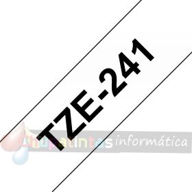 Brother TZe241 Cinta Laminada Original de Etiquetas - Texto negro sobre fondo blanco - Ancho 18mm x 8 metros-3
