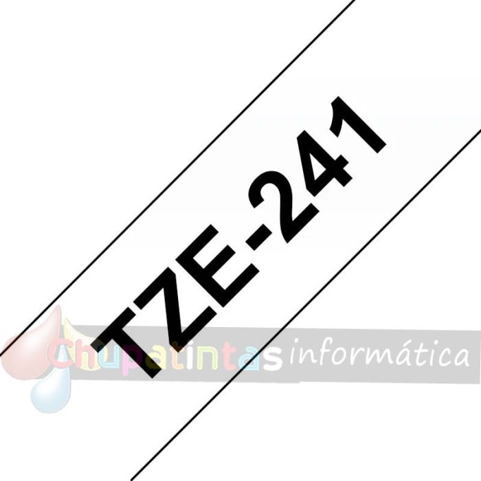 Brother TZe241 Cinta Laminada Original de Etiquetas - Texto negro sobre fondo blanco - Ancho 18mm x 8 metros-3