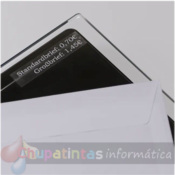 Brother TZe135 Cinta Laminada Original de Etiquetas - Texto blanco sobre fondo transparente - Ancho 12mm x 8 metros-4