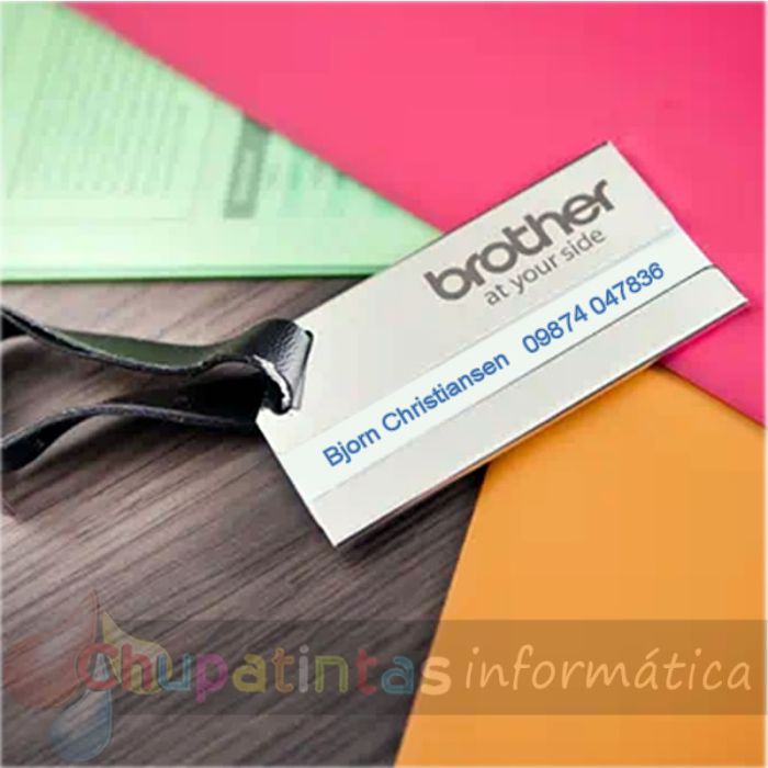 Brother TZe223 Cinta Laminada Original de Etiquetas - Texto azul sobre fondo blanco - Ancho 9mm x 8 metros-4