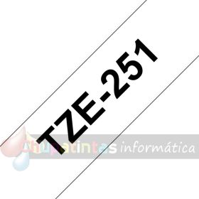 Brother TZe251 Cinta Laminada Original de Etiquetas - Texto negro sobre fondo blanco - Ancho 24mm x 8 metros-3
