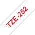 Brother TZe252 Cinta Laminada Original de Etiquetas - Texto rojo sobre fondo blanco - Ancho 24mm x 8 metros-3