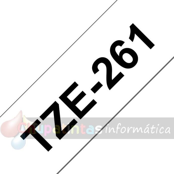 Brother TZe261 Cinta Laminada Original de Etiquetas - Texto negro sobre fondo blanco - Ancho 36mm x 8 metros-3