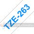 Brother TZe263 Cinta Laminada Original de Etiquetas - Texto azul sobre fondo blanco - Ancho 36mm x 8 metros-3
