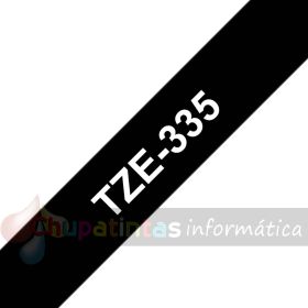 Brother TZe335 Cinta Laminada Original de Etiquetas - Texto blanco sobre fondo negro - Ancho 12mm x 8 metros-3