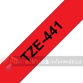 Brother TZe441 Cinta Laminada Original de Etiquetas - Texto negro sobre fondo rojo - Ancho 18mm x 8 metros-3