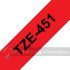 Brother TZe451 Cinta Laminada Original de Etiquetas - Texto negro sobre fondo rojo - Ancho 24mm x 8 metros-3