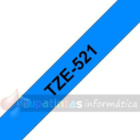 Brother TZe521 Cinta Laminada Original de Etiquetas - Texto negro sobre fondo azul - Ancho 9mm x 8 metros-3