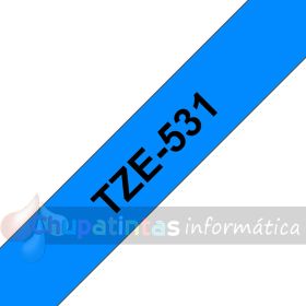 Brother TZe531 Cinta Laminada Original de Etiquetas - Texto negro sobre fondo azul - Ancho 12mm x 8 metros-3