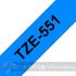 Brother TZe551 Cinta Laminada Original de Etiquetas - Texto negro sobre fondo azul - Ancho 24mm x 8 metros-3