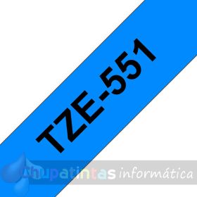 Brother TZe551 Cinta Laminada Original de Etiquetas - Texto negro sobre fondo azul - Ancho 24mm x 8 metros-3