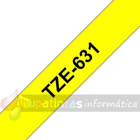 Brother TZe631 Cinta Laminada Original de Etiquetas - Texto negro sobre fondo amarillo - Ancho 12mm x 8 metros-3