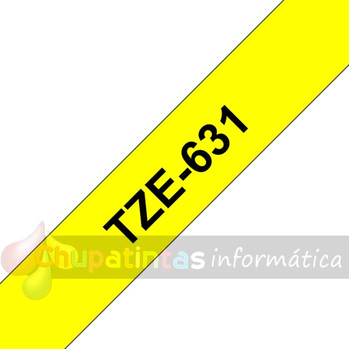 Brother TZe631 Cinta Laminada Original de Etiquetas - Texto negro sobre fondo amarillo - Ancho 12mm x 8 metros-3