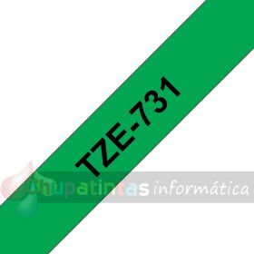 Brother TZe731 Cinta Laminada Original de Etiquetas - Texto negro sobre fondo verde - Ancho 12mm x 8 metros-3
