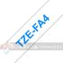Brother TZeFA4 Cinta Textil Original de Etiquetas - Texto azul sobre fondo blanco - Ancho 18mm x 3 metros-3