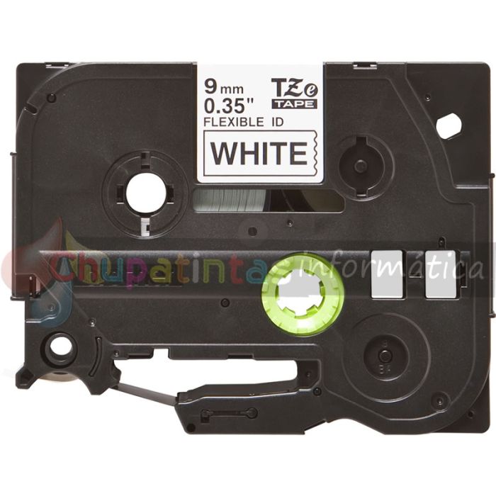 Brother TZeFX221 Cinta Laminada Flexible Original de Etiquetas - Texto negro sobre fondo blanco - Ancho 9mm x 8 metros-2