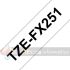 Brother TZeFX251 Cinta Laminada Flexible Original de Etiquetas - Texto negro sobre fondo blanco - Ancho 24mm x 8 metros-3