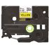Brother TZeFX621 Cinta Laminada Flexible Original de Etiquetas - Texto negro sobre fondo amarillo - Ancho 9mm x 8 metros-2