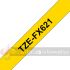Brother TZeFX621 Cinta Laminada Flexible Original de Etiquetas - Texto negro sobre fondo amarillo - Ancho 9mm x 8 metros-3