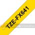 Brother TZeFX641 Cinta Laminada Flexible Original de Etiquetas - Texto negro sobre fondo amarillo - Ancho 18mm x 8 metros-3