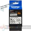 Brother TZeS121 Cinta Laminada Super Adhesiva Original de Etiquetas - Texto negro sobre fondo transparente - Ancho 9mm x 8 metros